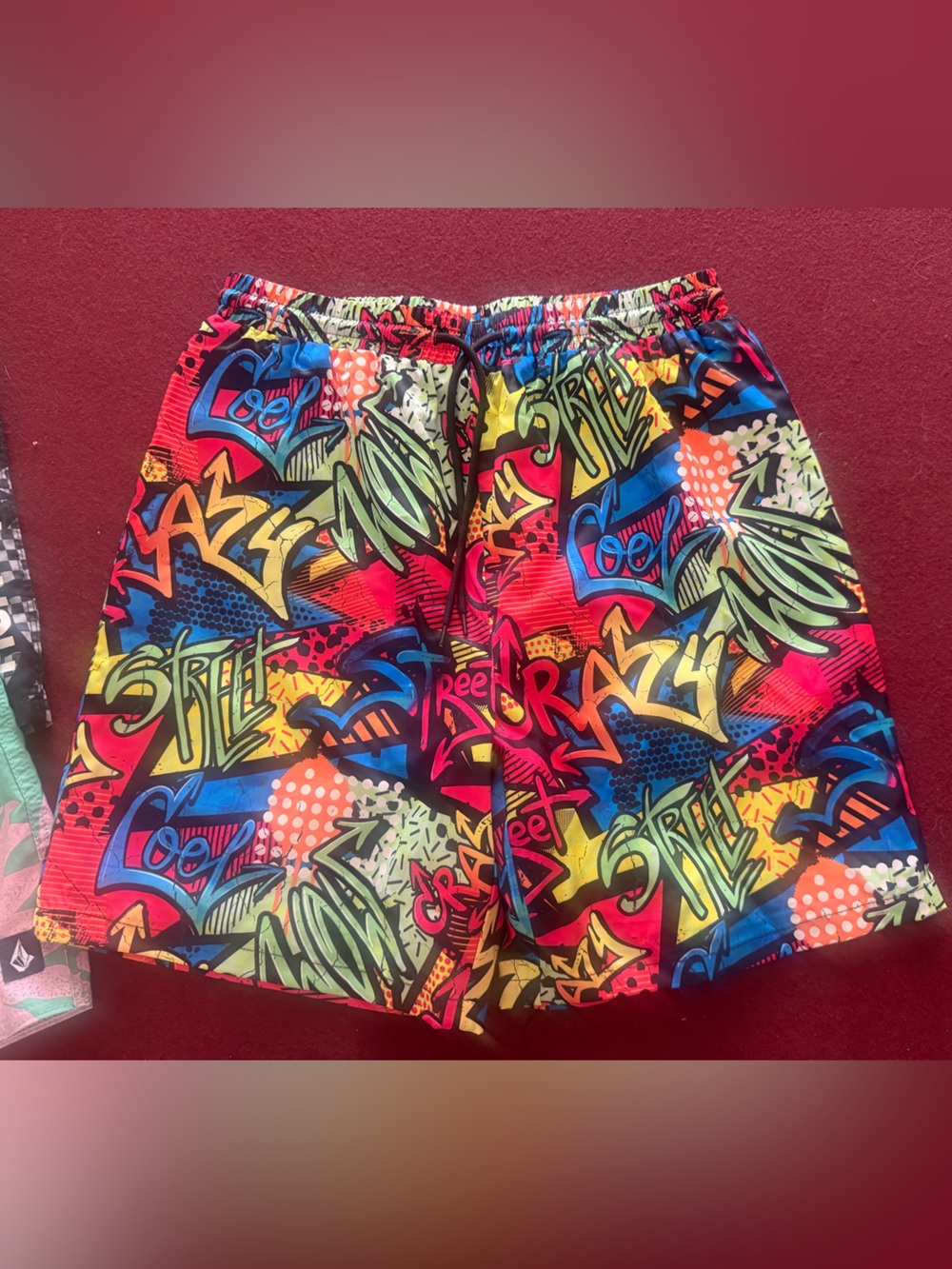 Kids Graffiti Print Swim Shorts 13-14 yrs NWOT